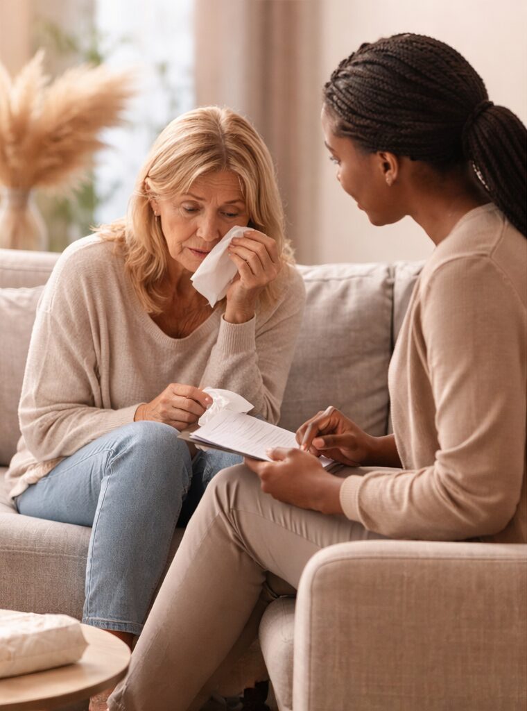 Online grief and loss therapy support